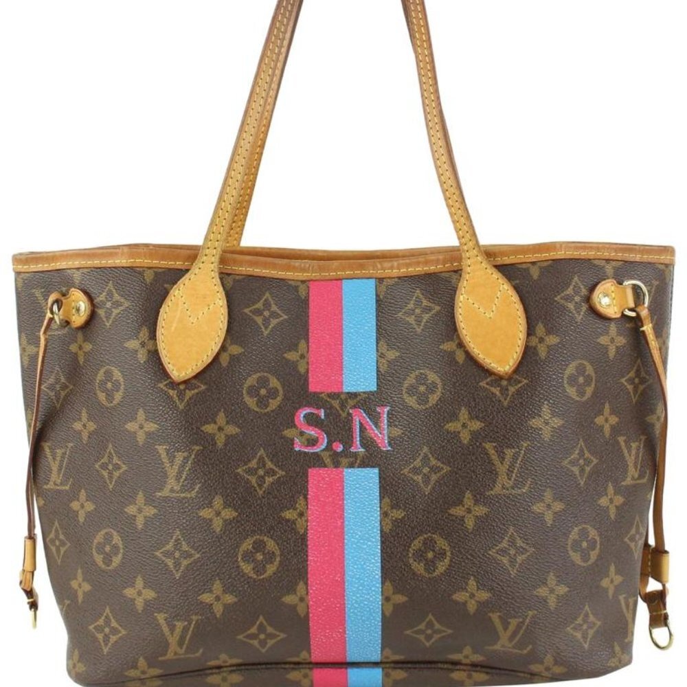 Louis Vuitton Limited Small Mon Monogram Neverfull PM Tote 97lv28